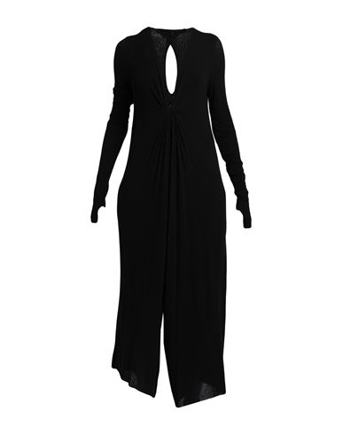 Masnada Woman Jumpsuit Black Size 2 Viscose, Wool, Elastane
