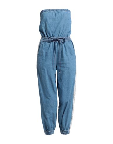 Pinko Woman Jumpsuit Blue Size L Cotton