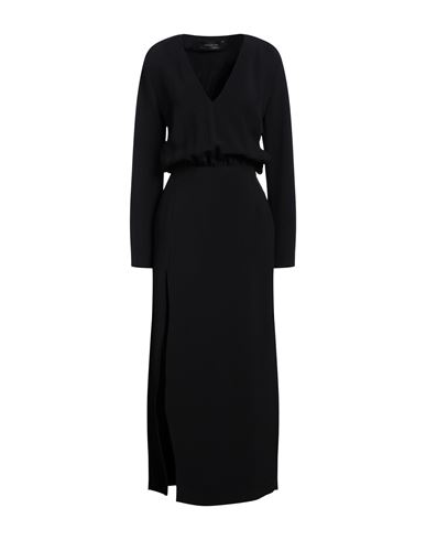 Shop Federica Tosi Woman Maxi Dress Black Size 4 Acetate, Viscose