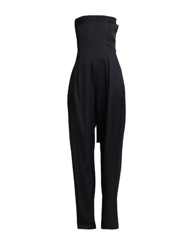 Shop Loewe Woman Jumpsuit Black Size 8 Wool, Silk, Polyamide, Elastane