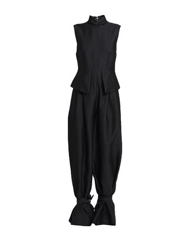 Shop Rochas Woman Jumpsuit Black Size 6 Wool, Silk