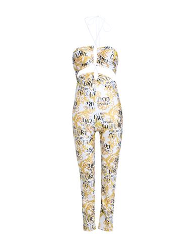 Versace Jeans Couture Woman Jumpsuit White Size 6 Polyester, Elastane