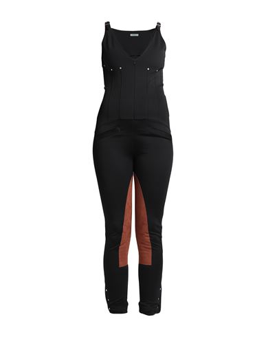 Shop Durazzi Woman Jumpsuit Black Size 8 Viscose, Polyamide, Elastane, Polyester, Polyurethane