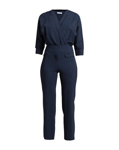 Chiara Boni La Petite Robe Woman Jumpsuit Midnight Blue Size 12 Polyamide, Elastane
