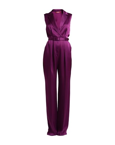 Max Mara Studio Woman Jumpsuit Purple Size 10 Acetate, Viscose