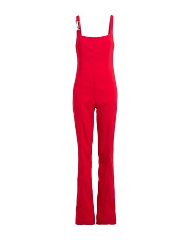 PATRIZIA PEPE PATRIZIA PEPE WOMAN JUMPSUIT RED SIZE 8 POLYESTER, ELASTANE 