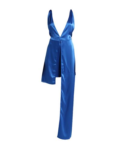 Shop Jw Anderson Woman Jumpsuit Azure Size 6 Triacetate, Polyester In Blue