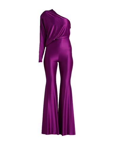 Shop Alexandre Vauthier Woman Jumpsuit Purple Size 2 Viscose, Elastane