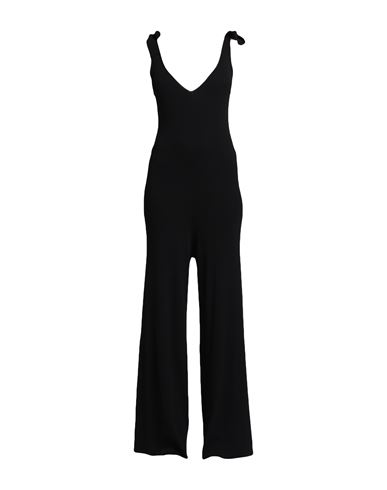 Twinset Woman Jumpsuit Black Size L Viscose, Polyester