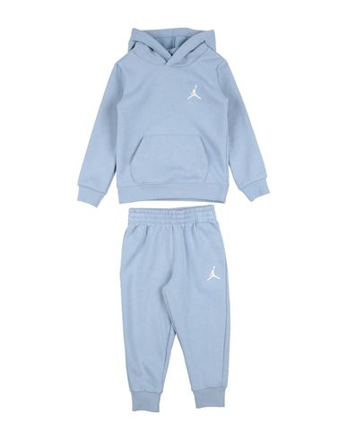 Shop Jordan Jdn Mj Essentials Flc Po Set Toddler Boy Tracksuit Light Blue Size 6 Cotton, Polyester