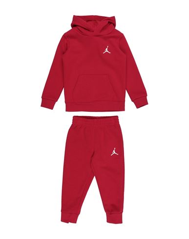Shop Jordan Jdn Mj Essentials Flc Po Set Toddler Boy Tracksuit Red Size 6 Cotton, Polyester