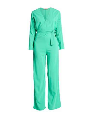 Jucca Woman Jumpsuit Light Green Size 8 Viscose, Elastane In Green