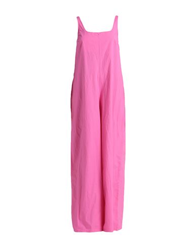 Shop I Love Mp Woman Jumpsuit Fuchsia Size Xs Cotton In Pink