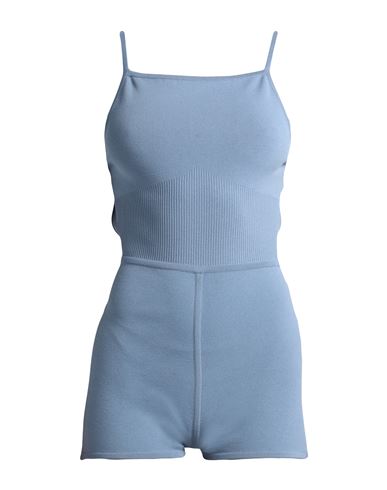 Shop Max Mara Woman Jumpsuit Azure Size M Viscose, Polyester In Blue