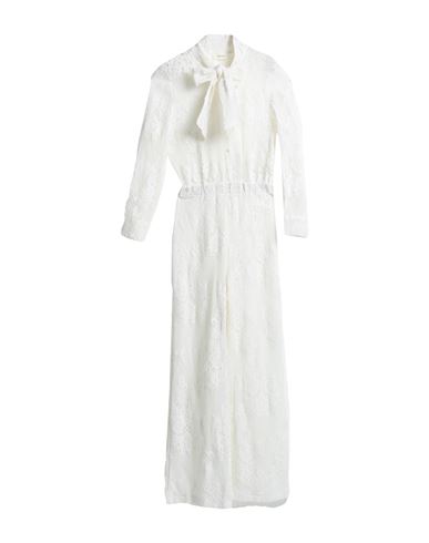 Vicolo Woman Jumpsuit White Size S Polyamide, Cotton