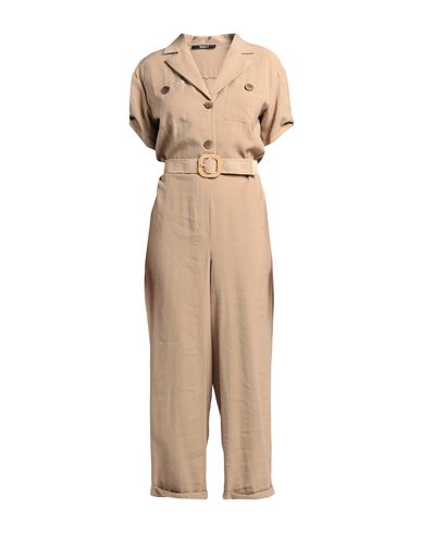 Siste's Woman Jumpsuit Camel Size S Viscose, Polyester In Beige