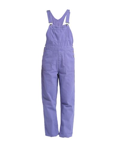 Shop Hinnominate Woman Overalls Purple Size M Cotton
