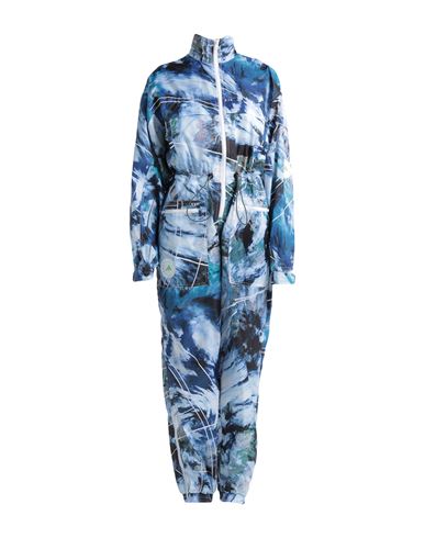 Shop Adidas By Stella Mccartney Woman Jumpsuit Blue Size L Recycled Polyamide