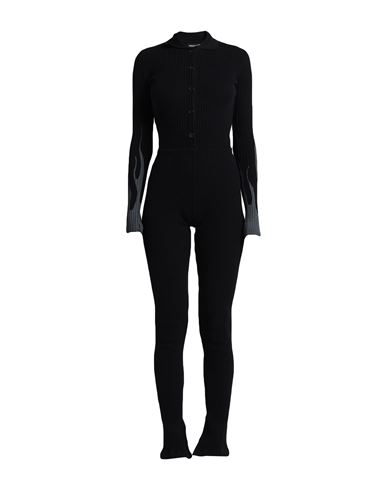 Vision Of Super Woman Jumpsuit Black Size S Cotton, Acrylic, Viscose, Polyester, Polyamide
