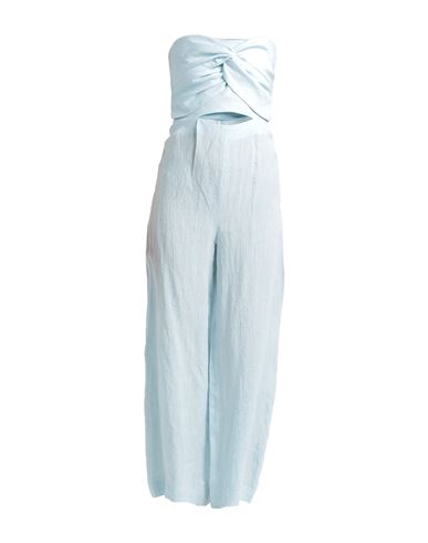 Shop Forte Dei Marmi Couture Woman Jumpsuit Sky Blue Size 6 Linen