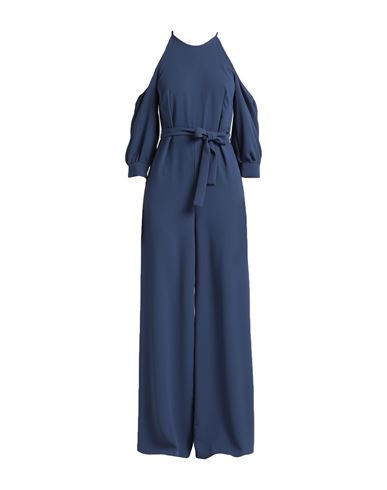Shop Emme By Marella Woman Jumpsuit Navy Blue Size 8 Polyester