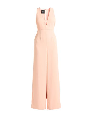 Pinko Woman Jumpsuit Apricot Size 12 Polyester, Elastane In Pink