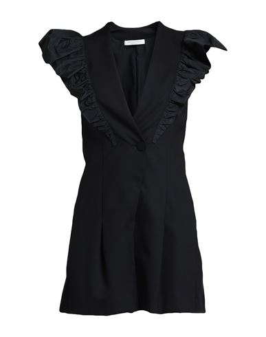 Shop Philosophy Di Lorenzo Serafini Woman Jumpsuit Black Size 8 Wool, Elastane, Polyester