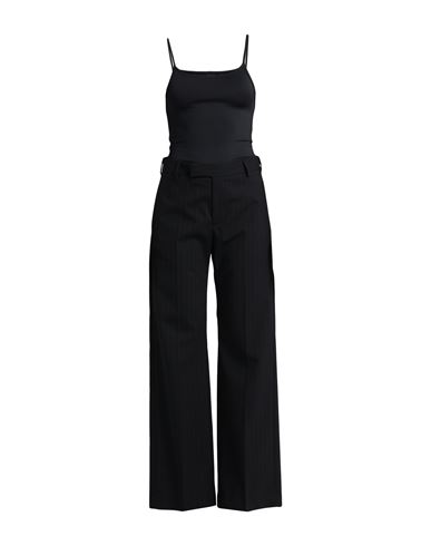 Shop Mm6 Maison Margiela Woman Jumpsuit Black Size 4 Polyester, Virgin Wool, Elastane