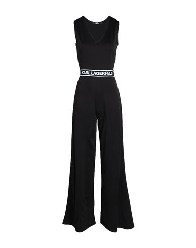 Karl Lagerfeld Woman Jumpsuit Black Size M Viscose, Elastane