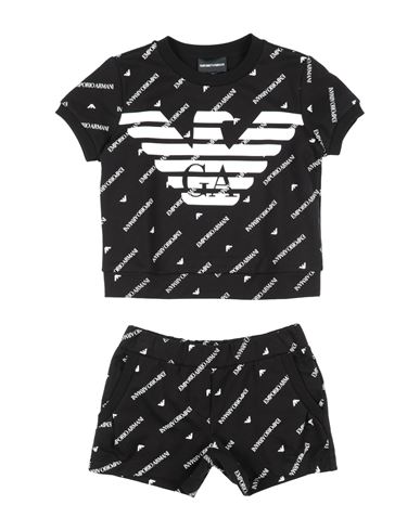 Shop Emporio Armani Toddler Girl Tracksuit Black Size 6 Cotton, Elastane