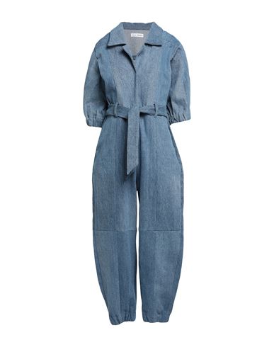 Shop E.l.v Denim E. L.v. Denim Woman Jumpsuit Blue Size S Cotton