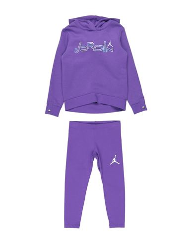 Jordan Babies'  Take Flight Shine Legging Set Toddler Girl Tracksuit Purple Size 6 Cotton, Polyester, Elastan