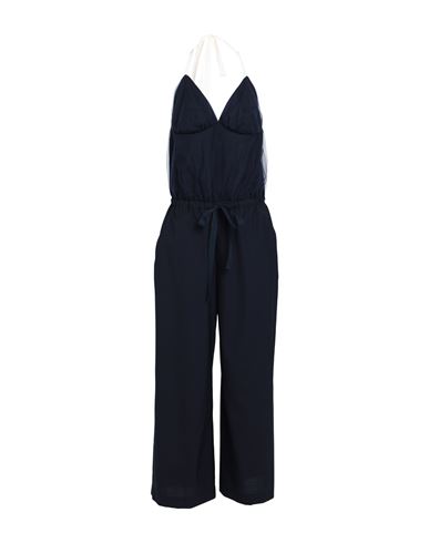 Undercover Woman Jumpsuit Navy Blue Size 3 Wool, Polyester