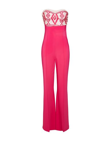 Elisabetta Franchi Woman Jumpsuit Fuchsia Size 6 Viscose, Elastane, Polyester In Pink
