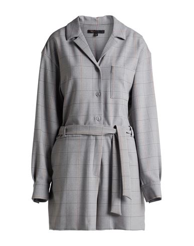 Maje Woman Jumpsuit Grey Size 8 Wool, Polyester, Elastane, Viscose