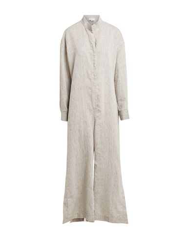 Alessia Santi Woman Jumpsuit Black Size 8 Linen, Polyester, Cotton