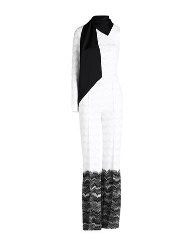 Missoni Woman Jumpsuit White Size 10 Viscose, Cupro, Polyester