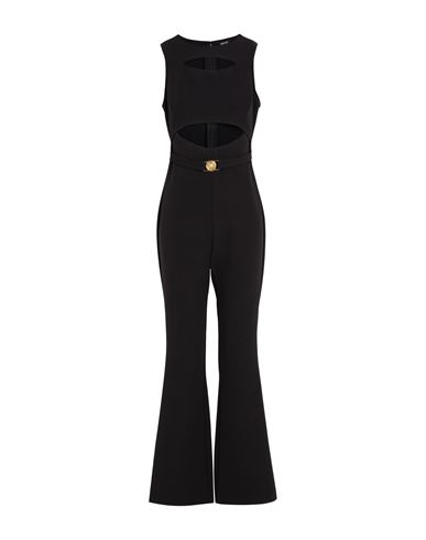 Just Cavalli Woman Jumpsuit Black Size 6 Polyester, Elastane