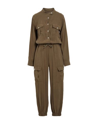 Ottod'ame Woman Jumpsuit Military Green Size 6 Modal, Polyester