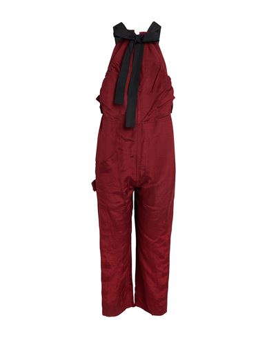 Golden Goose Woman Jumpsuit Burgundy Size S Viscose, Linen, Cotton In Red