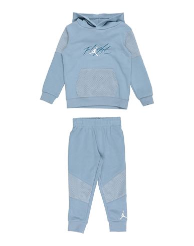 Jordan Babies'  Off Court Flight Po Set Toddler Boy Tracksuit Light Blue Size 5 Cotton, Polyester