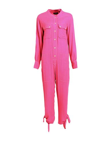 Shop Isabel Marant Woman Jumpsuit Fuchsia Size 10 Silk In Pink
