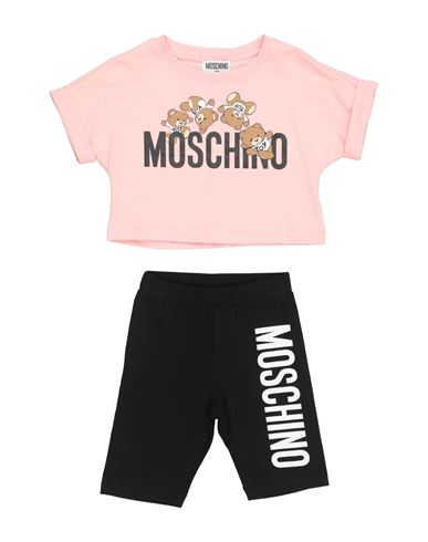 Moschino Kid Babies'  Toddler Girl Co-ord Blush Size 6 Cotton, Elastane In Pink