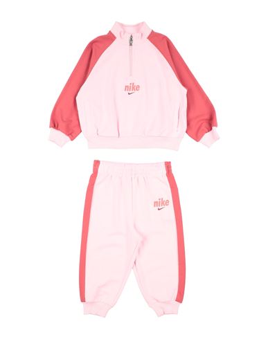Nike E1d1 Half Zip Set Toddler Girl Tracksuit Pink Size 6 Cotton, Polyester, Elastane In Pink