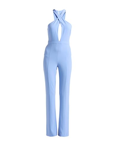 Patrizia Pepe Woman Jumpsuit Sky Blue Size 4 Polyester, Elastane In Blue