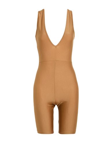 Hinnominate Woman Playsuit Camel Size M Polyamide, Lycra In Brown