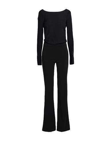 Patrizia Pepe Woman Jumpsuit Black Size 2 Polyester, Elastane, Viscose In Black