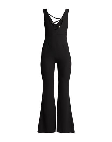 Vicolo Woman Jumpsuit Black Size S Polyester, Elastane In Black