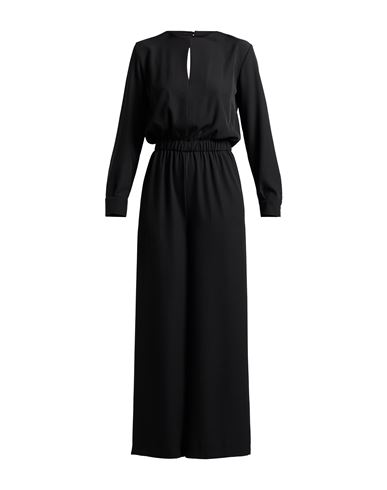 Mariuccia Woman Jumpsuit Black Size L Polyester, Elastane In Black