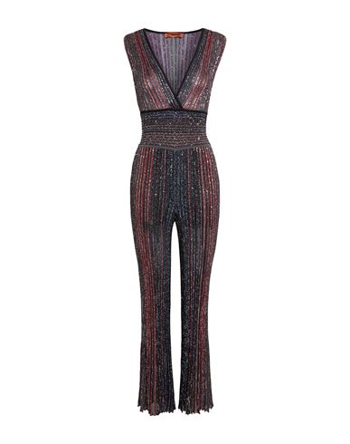 Shop Missoni Woman Jumpsuit Black Size 2 Viscose, Polyester, Cupro, Polyamide